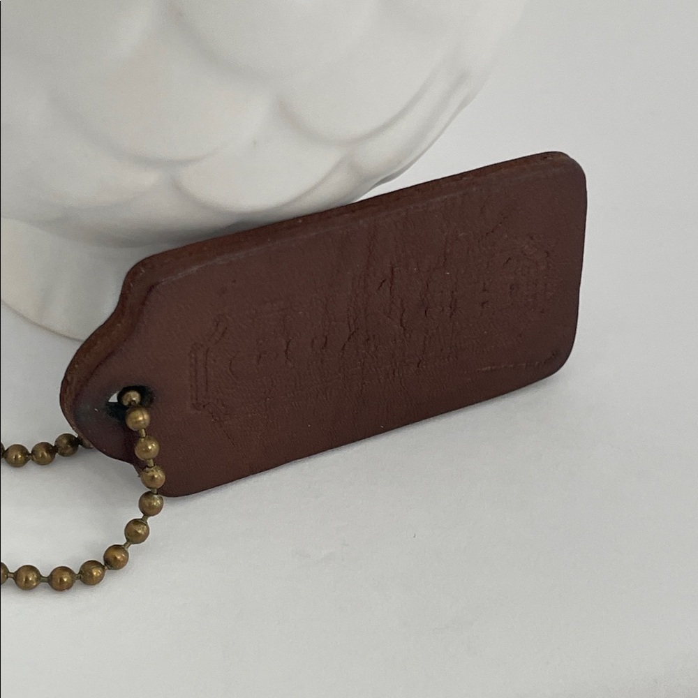 Coach Vintage Double Sided Leather Hang Tag